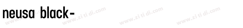 neusa black字体转换
